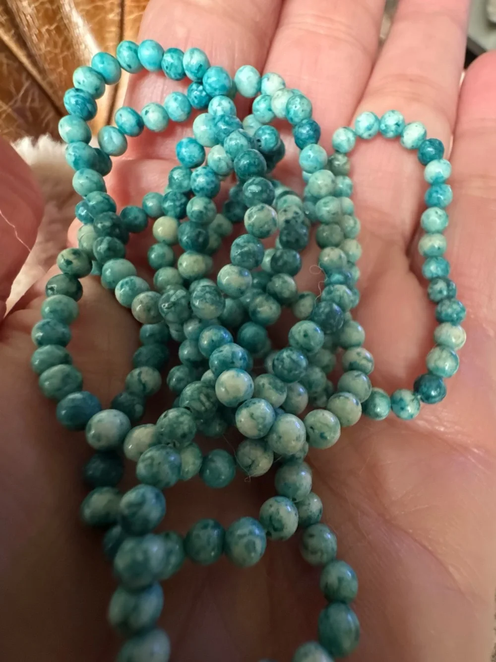 Blue stone necklace
